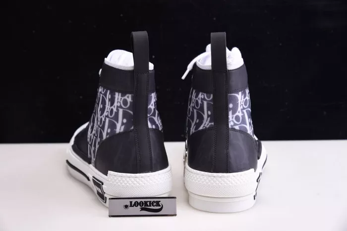 Affordable DR B23 High Top Oblique Sneaker Black & White 0112