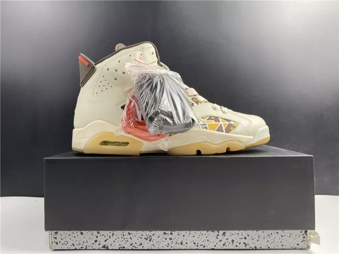 Affordable AIR Jordan 6 Retro Quai54 Sail Brown (2020) CZ4152-100 0119