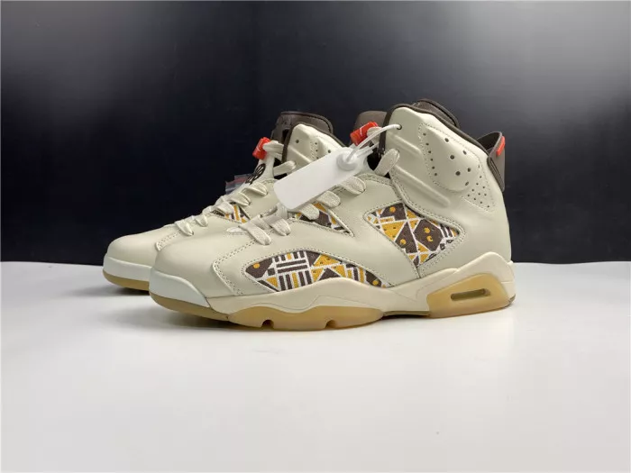 Affordable AIR Jordan 6 Retro Quai54 Sail Brown (2020) CZ4152-100 0119