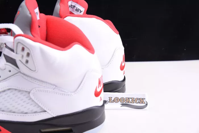 Affordable Air Jordan 5 Retro Fire Red Silver Tongue (2020) DA1911-102 0119