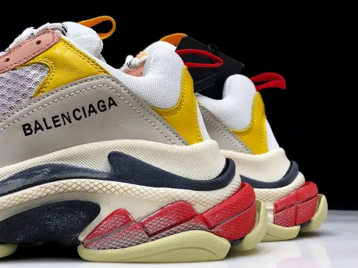 Affordable BLCG Triple S Cream Yellow Red 524038 W09O5 9035 0124