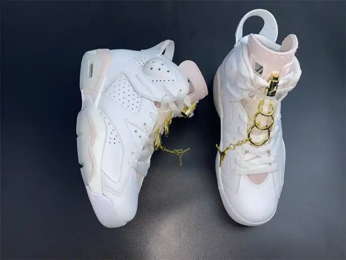 Cheap Air Jordan 6 Retro Gold Hoops (W) DH9696-100 0128