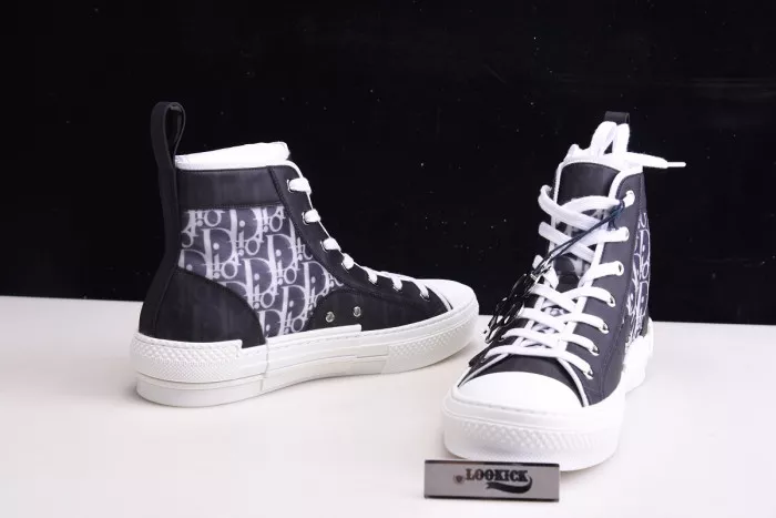 Affordable DR B23 High Top Oblique Sneaker Black & White 0112