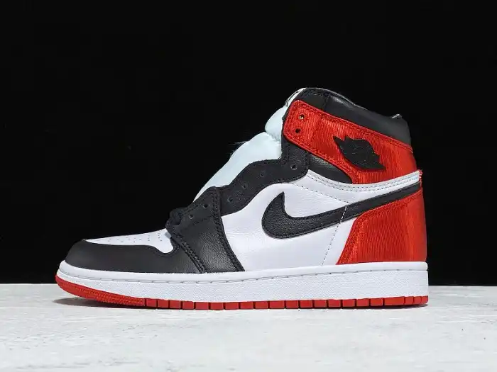 Cheap Air Jordan 1 Retro High Satin Black Toe CD0461-016 0125