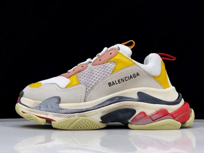 Affordable BLCG Triple S Cream Yellow Red 524038 W09O5 9035 0124