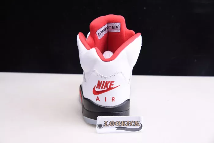 Affordable Air Jordan 5 Retro Fire Red Silver Tongue (2020) DA1911-102 0119