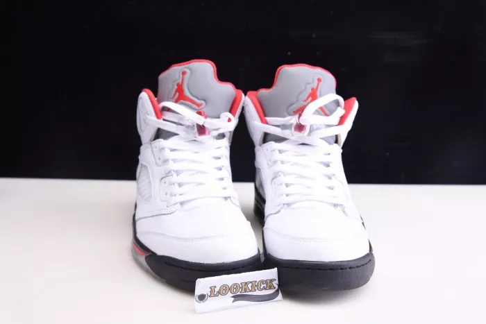 Affordable Air Jordan 5 Retro Fire Red Silver Tongue (2020) DA1911-102 0119