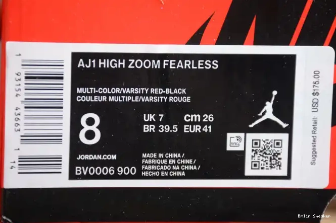 Affordable High Retro Zoom Air 1 Jordan Fearless BV0006-900 0213