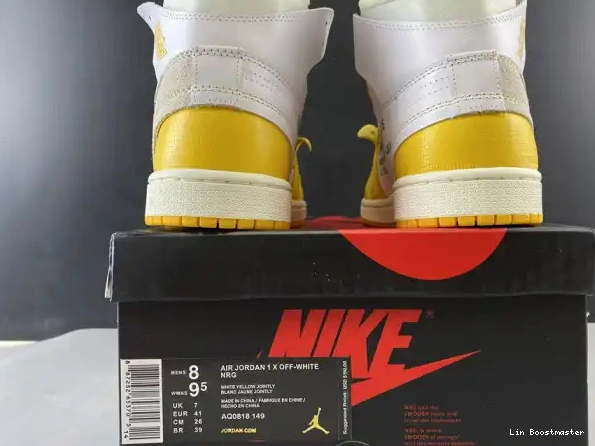 Cheap Powder Yellow-Cone Off-White NRG White Air Dark AQ0818-149 1 Jordan x 0208