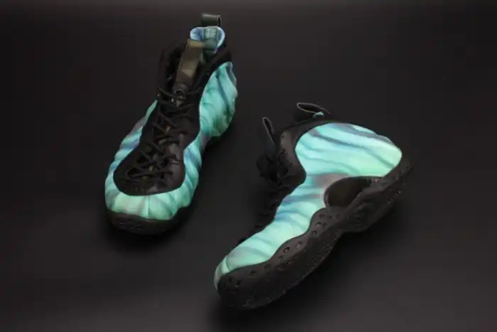 Affordable Nike Air Foamposite One Northern Lights Black Green mens 840559-001 0206