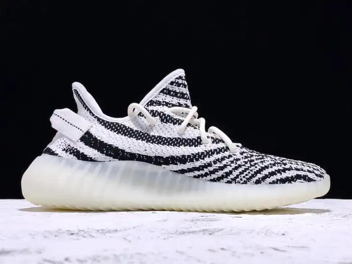 Affordable Adidas Yeezy Boost 350 V2 Zebra Black White CP9654 0202