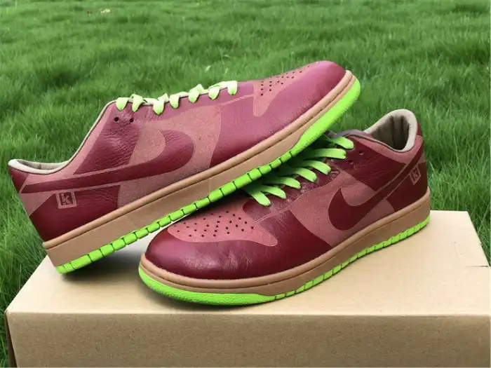 Affordable Nike Dunk Low 1-Piece Laser Varsity Red Chartreuse 311611-661 0206