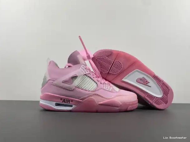 Cheap OFF-WHITE X JORDAN PINK 4 0212