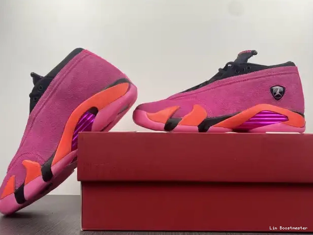 Affordable Jordan 14 Pink Low DH4121-600 (W) Retro Shocking 0219