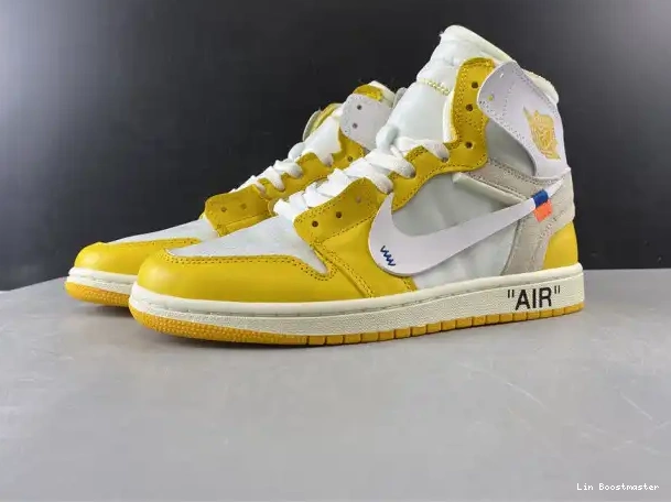 Cheap Powder Yellow-Cone Off-White NRG White Air Dark AQ0818-149 1 Jordan x 0208