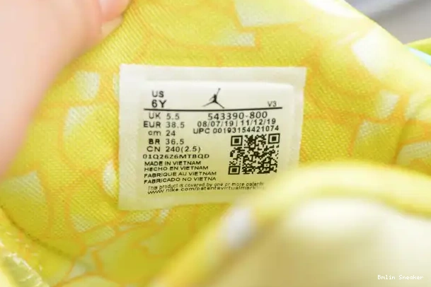 Affordable Air Jordan Dynamic Yellow 6 Retro Floral 543390-800 (GS) 0218