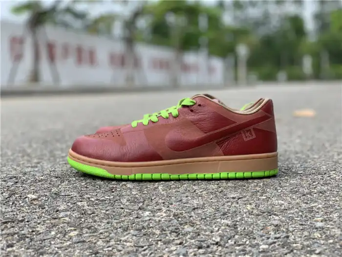 Affordable Nike Dunk Low 1-Piece Laser Varsity Red Chartreuse 311611-661 0206