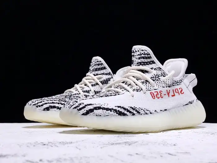 Affordable Adidas Yeezy Boost 350 V2 Zebra Black White CP9654 0202