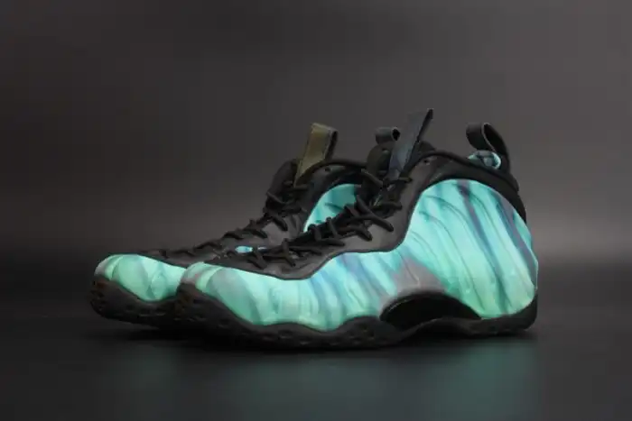 Affordable Nike Air Foamposite One Northern Lights Black Green mens 840559-001 0206