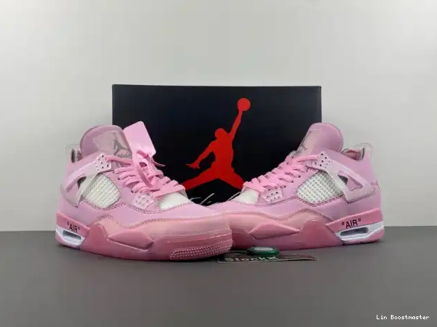 Cheap OFF-WHITE X JORDAN PINK 4 0212