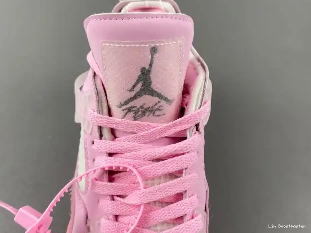 Cheap OFF-WHITE X JORDAN PINK 4 0212