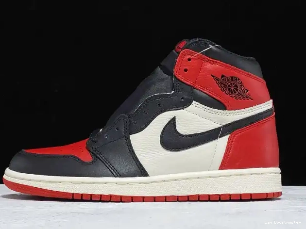 Cheap 555088-610 Air Bred Jordan Retro 1 OG Toe High 0219