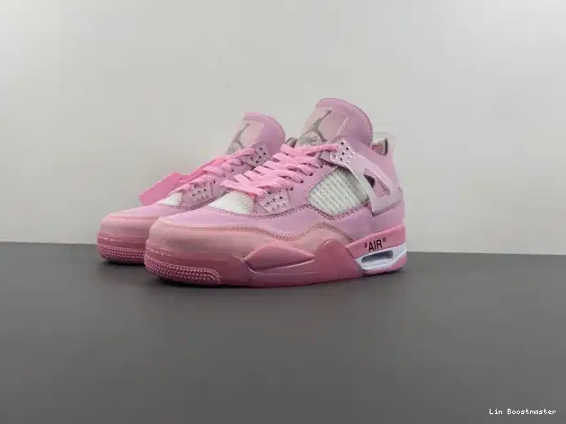 Cheap OFF-WHITE X JORDAN PINK 4 0212