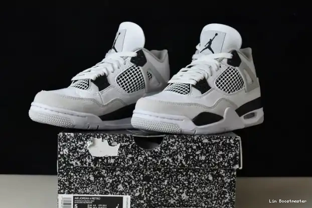 Affordable Jordan Black Military Retro 4 DH6927-111 0213