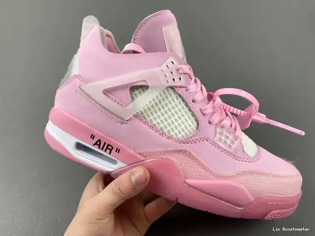 Cheap OFF-WHITE X JORDAN PINK 4 0212