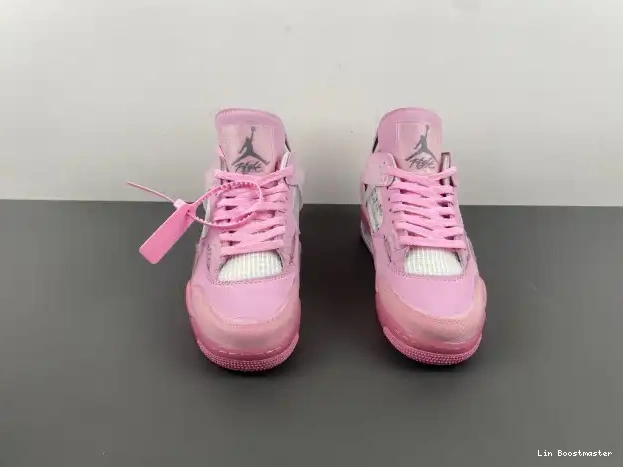 Cheap OFF-WHITE X JORDAN PINK 4 0212