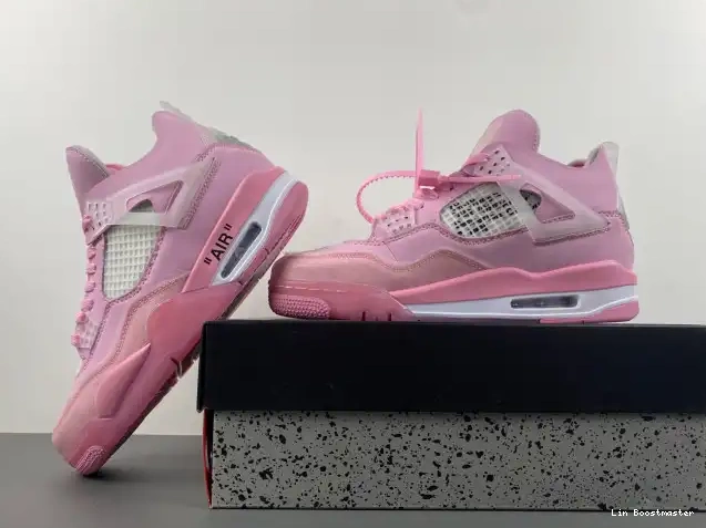 Cheap OFF-WHITE X JORDAN PINK 4 0212