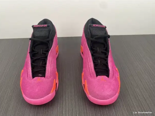 Affordable Jordan 14 Pink Low DH4121-600 (W) Retro Shocking 0219