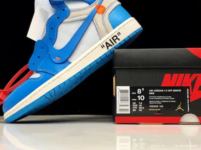 Cheap Off-White 1 Air Blue UNC Jordan AQ0818-148 Powder 0207