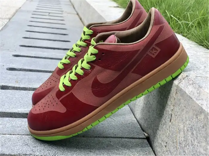 Affordable Nike Dunk Low 1-Piece Laser Varsity Red Chartreuse 311611-661 0206