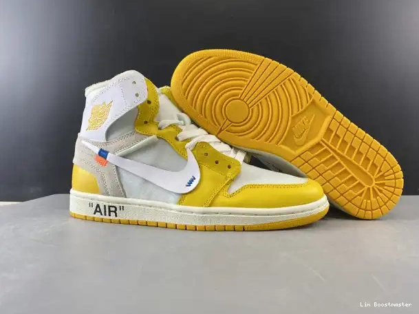 Cheap Powder Yellow-Cone Off-White NRG White Air Dark AQ0818-149 1 Jordan x 0208