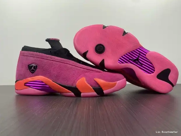 Affordable Jordan 14 Pink Low DH4121-600 (W) Retro Shocking 0219