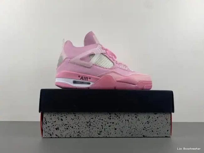 Cheap OFF-WHITE X JORDAN PINK 4 0212