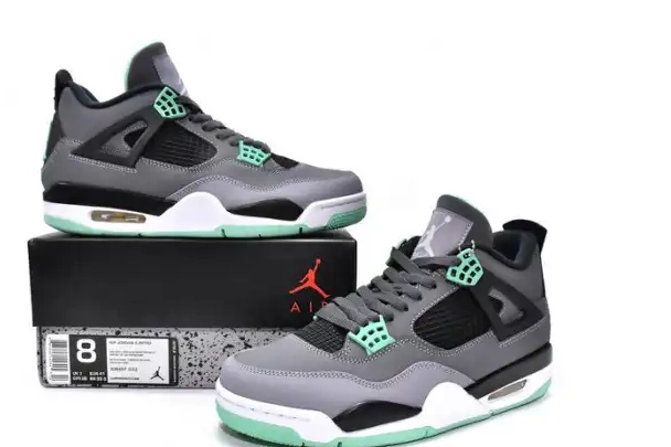 Affordable 4 Air Jordan Green Glow Retro 308497-033 0207